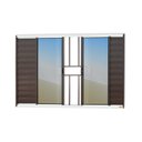 Ver imagem 1 de Janela Veneziana Confort 6 Folhas com Grade Vidro Reflex 100cm X 120cm Brimak