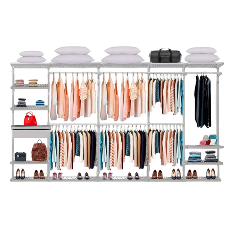 Closet Aramado - Linear Clr 252 com Gaveta - 3,70m - Branco