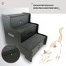 Escada para Cachorro 3 Degraus Escadinha Cachorro Pet Cães - 3