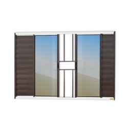 Janela Veneziana Confort 6 Folhas com Grade Vidro Reflex 120cm x 200cm Brimak - 1