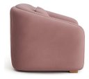 Ver imagem 4 de Poltrona Lilian Luxo Recepção Escritório Suede Bege:rose/liso