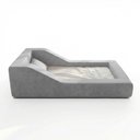 Ver imagem 6 de Cama Montessoriana Infantil Noah 100% Espuma com Colchão Bouclê Cinza Claro - Desk Design