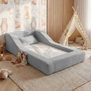 Ver imagem 1 de Cama Montessoriana Infantil Noah 100% Espuma com Colchão Bouclê Cinza Claro - Desk Design