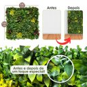 Ver imagem 3 de Kit 2m² de Jardim Vertical Artificial Uso Interno e Externo Visual Natural Pronto para Instalação