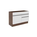 Ver imagem 1 de Balcão de Pia Glamy 1 Porta e 2 Gavetas Branco Rustic Madesa