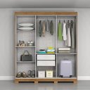Ver imagem 5 de Guarda-Roupa Casal 6 Portas, 2 Gavetas e Pés Noronha Marrom/Cinamomo