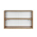 Ver imagem 3 de Armário Kit 64x18 Freijó com Portas de Acrílico e Prateleira Puxador Natural