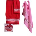 Ver imagem 3 de Jogo de Toalha Banho e Rosto Presente Dias Das Mães Bene Casa Vermelho