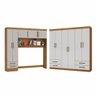 Guarda-roupa Casal Modulado Hércules 11 Portas 6 Gavetas Cinamomo/off White - Carioca Móveis - 2