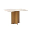 Ver imagem 2 de Mesa Jantar Lana Canto Reto 120cm Cinamomo/Off White Henn