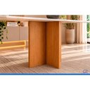 Ver imagem 7 de Mesa Jantar Lana Canto Reto 120cm Cinamomo/Off White Henn