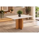 Ver imagem 1 de Mesa Jantar Lana Canto Reto 120cm Cinamomo/Off White Henn