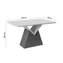 Ver imagem 5 de Conjunto: Mesa Sala Jantar Argo C/ Tampo Madeirado C/ Vidro Curvo 136x90cm e 4 Cadeiras Julia Freijo