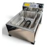Fritadeira Elétrica Industrial a Óleo 5lt com Tampa:220v/cinza - 2