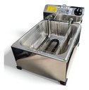Ver imagem 2 de Fritadeira Elétrica Industrial a Óleo 5lt com Tampa:220v/cinza