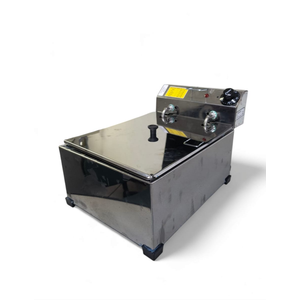 Fritadeira Elétrica Industrial a Óleo 5lt com Tampa:220v/cinza