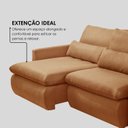 Ver imagem 4 de Sofá Cama Retrátil e Reclinável Atenas Tecido Linhão 2,30m
