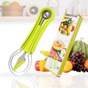 Ver mais imagens de Kit Cortador Boleador de Frutas e Melancia 4 em 1 Aço Inox
