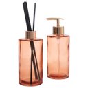 Ver imagem 1 de Kit Banheiro Porta Sabonete Líquido + Difusor Aromatizador KBA-146 PGB 2 Peças