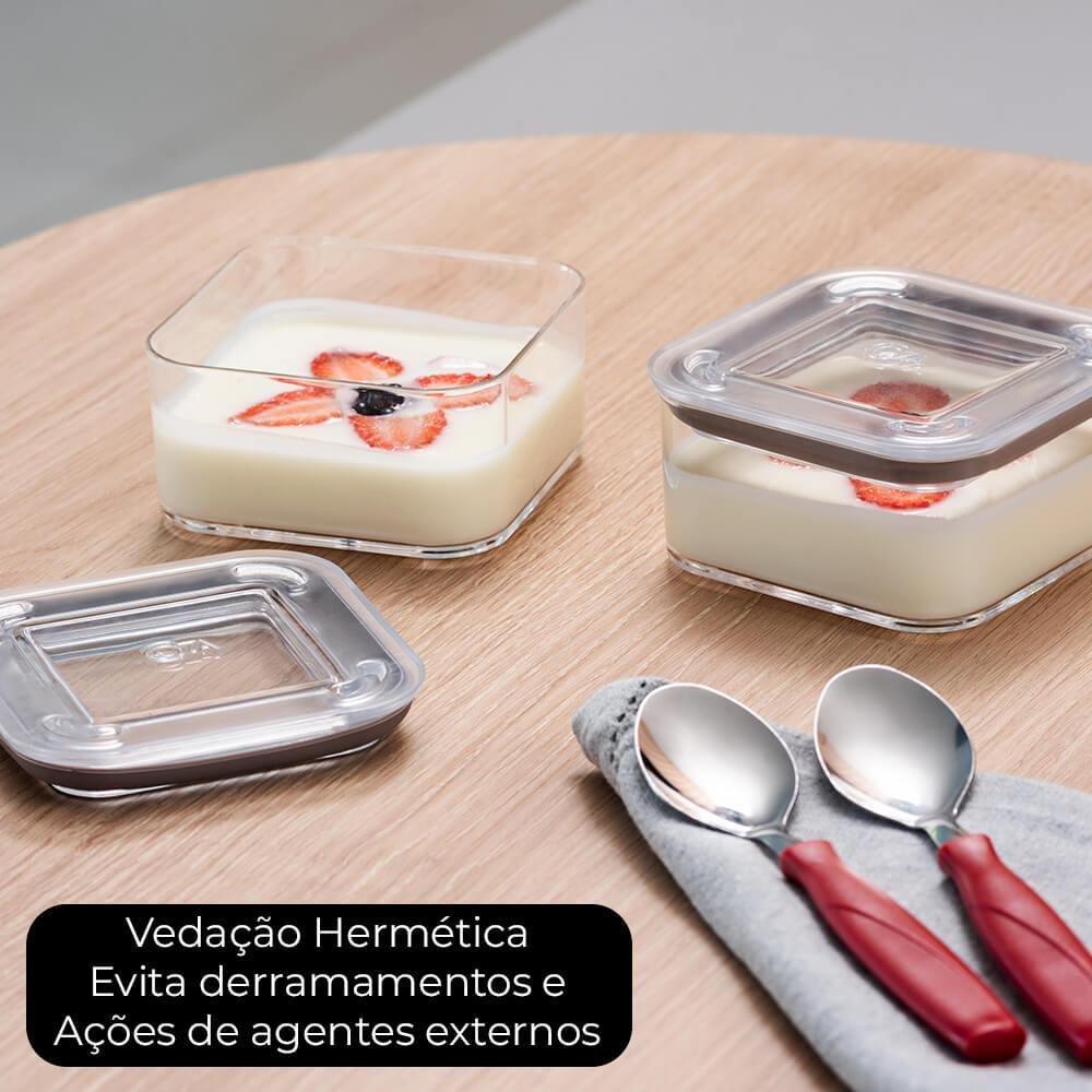 Pote Empilhável Hermético Organizador Modo 580ml 1 Peça - Coza - 4