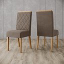 Ver imagem 4 de Mesa de Jantar Vertice 160 C. Vidro 6 Cad. Nina Amendoa - Henn
