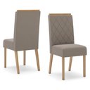 Ver imagem 5 de Mesa de Jantar Vertice 160 C. Vidro 6 Cad. Nina Amendoa - Henn