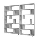 Ver imagem 2 de Estante para Livros 10 Prateleiras Branco Bke - Brv
