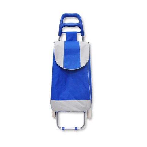 Carrinho de Feira Dobravel Bicolor Sortido - Yins - Azul