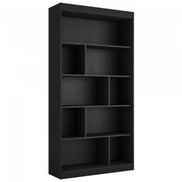 Estante para Livros 4 Prateleiras 181cmx186cm Home Office Espresso Móveis - 6