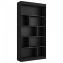Ver imagem 6 de Estante para Livros 4 Prateleiras 181CMX186CM Home Office Espresso Móveis Preto