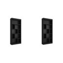 Ver imagem 4 de Estante para Livros 4 Prateleiras 181cmx186cm Home Office Espresso Móveis