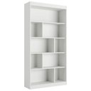 Ver imagem 7 de Estante para Livros 4 Prateleiras 181CMX186CM Home Office Espresso Móveis Branco