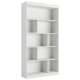 Estante para Livros 4 Prateleiras 181cmx186cm Home Office Espresso Móveis - 8