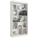 Ver imagem 6 de Estante para Livros 4 Prateleiras 181CMX186CM Home Office Espresso Móveis Branco