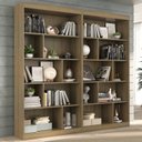 Ver imagem 1 de Estante para Livros 4 Prateleiras 181CMX186CM Home Office Espresso Móveis Marrom