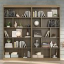 Ver imagem 2 de Estante para Livros 4 Prateleiras 181cmx186cm Home Office Espresso Móveis