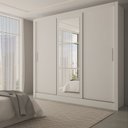 Ver imagem 1 de Guarda-roupa Casal Sophia Slim 3 Portas com Espelho - Panorama Móveis