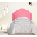 Ver imagem 1 de Cabeceira Estofada Provençal com Tachas - Veludo Rosa