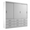 Guarda-roupa Casal Isabela 3 Portas 9 Gavetas - Evidência Móveis - 2