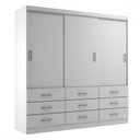 Ver imagem 3 de Guarda-roupa Casal Isabela 3 Portas 9 Gavetas - Evidência Móveis