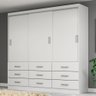 Guarda-roupa Casal Isabela 3 Portas 9 Gavetas - Evidência Móveis - 1