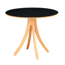 Ver imagem 1 de Mesa Redonda de Madeira 90cm Preta - Eco