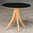 Ver imagem 2 de Mesa Redonda de Madeira 90cm Preta - Eco