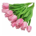 Ver imagem 4 de Kit 10 Tulipas Buque de Flores Delicadas Real Ao Toque