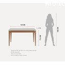 Ver mais imagens de Conjunto de Jantar Mesa Retangular com Vidro Addar 4 Cadeiras Loren - Fendi