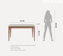 Ver mais imagens de Conjunto de Jantar Mesa Retangular com Vidro Addar 4 Cadeiras Loren - Fendi