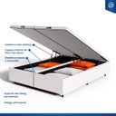 Ver imagem 5 de Cama Box Baú com Colchão de Molas Ensacadas Double Face Essence Probel Queen 158cm