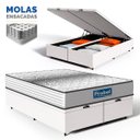 Ver imagem 2 de Cama Box Baú com Colchão de Molas Ensacadas Double Face Essence Probel Queen 158cm