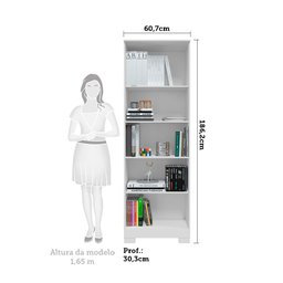 Armário Multiuso 2 Portas com Chave 100% MDF Prisma - 3 Armário Multiuso 2 Portas com Chave 100% MDF Prisma - 3
