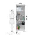 Ver imagem 3 de Armário Multiuso 2 Portas com Chave 100% MDF Prisma Branco